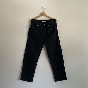 Madewell Classic Straight Jean, NWT, Size 30, Black